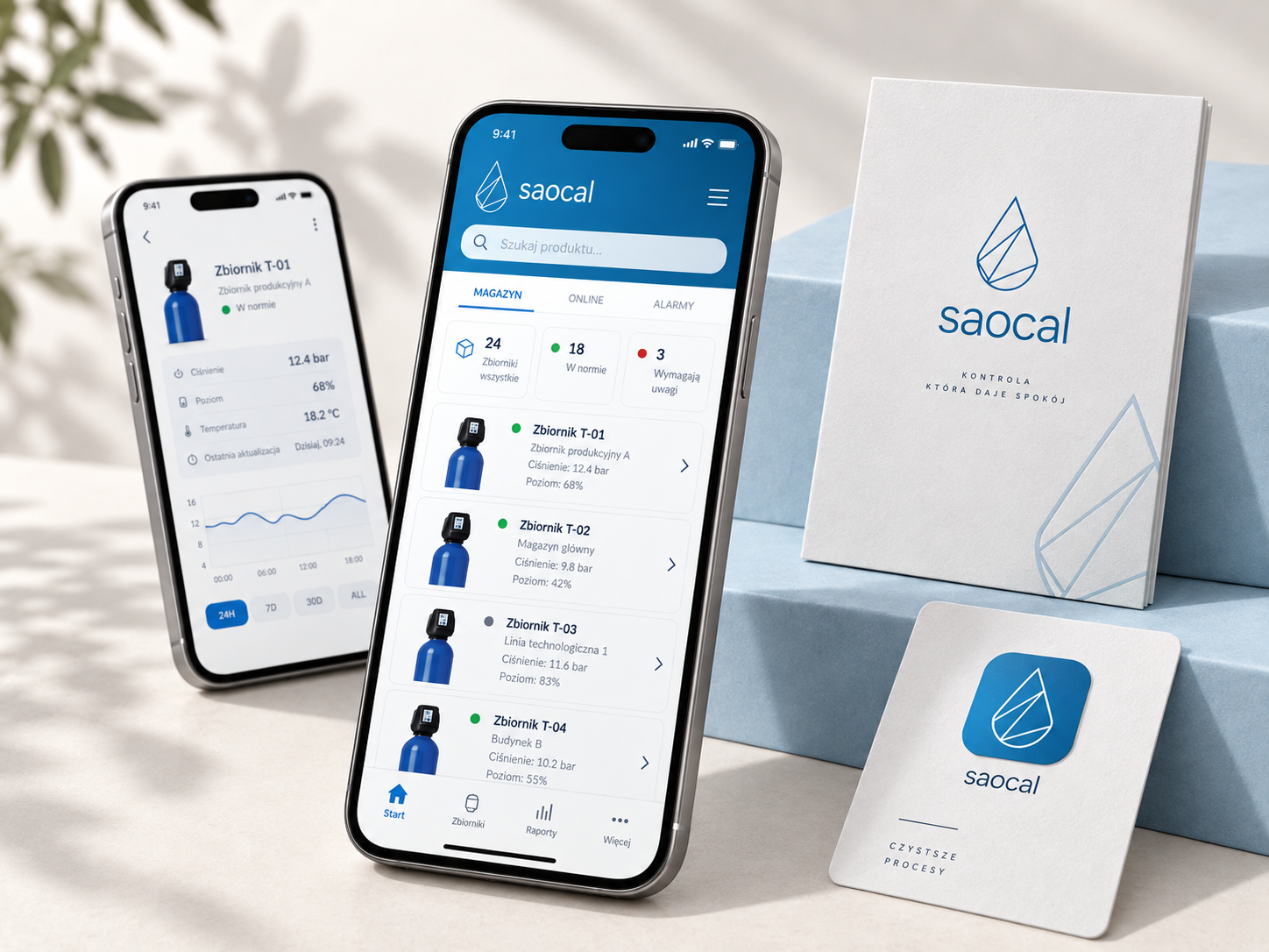 Saocal app and visual identity
